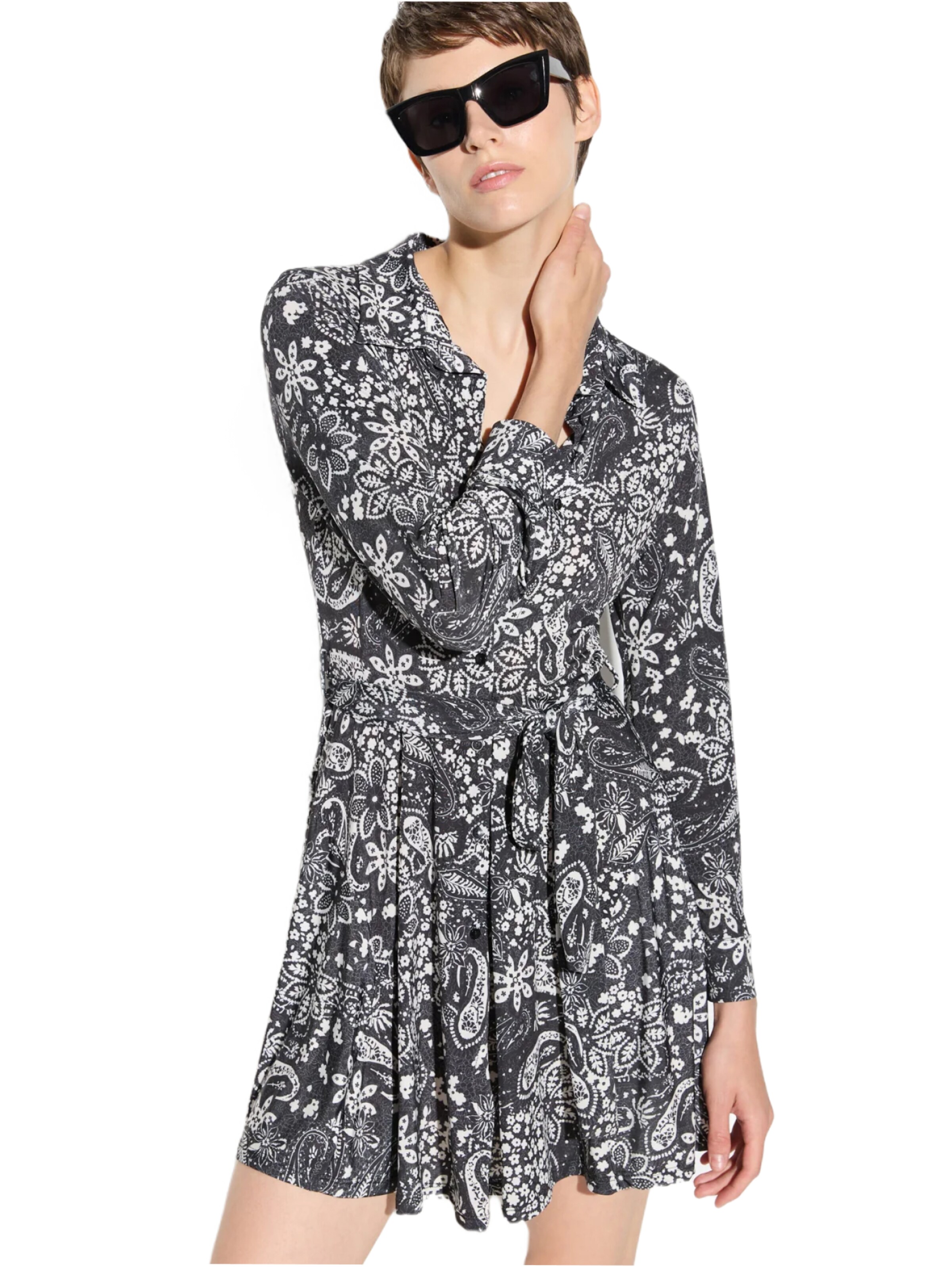 No Matter What Summer dress in Black: front