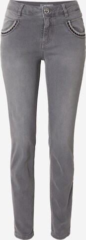 MOS MOSH Slim fit Jeans in Grey: front