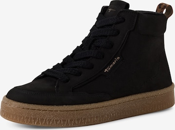 Tamaris Schnürstiefelette in Schwarz: Vorderseite