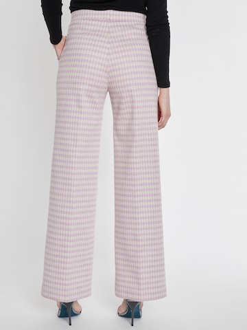 Ana Alcazar Wide leg Broek ' Sobera ' in Beige