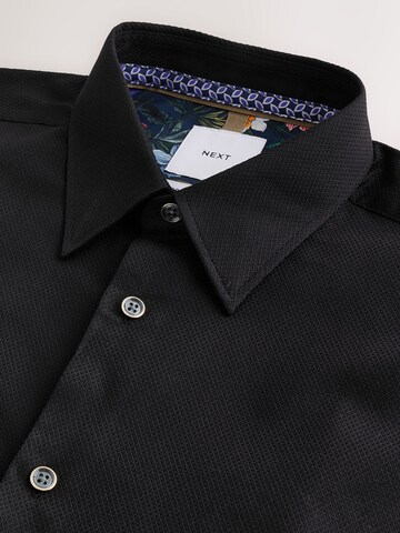 Next Regular fit Srajca | črna barva