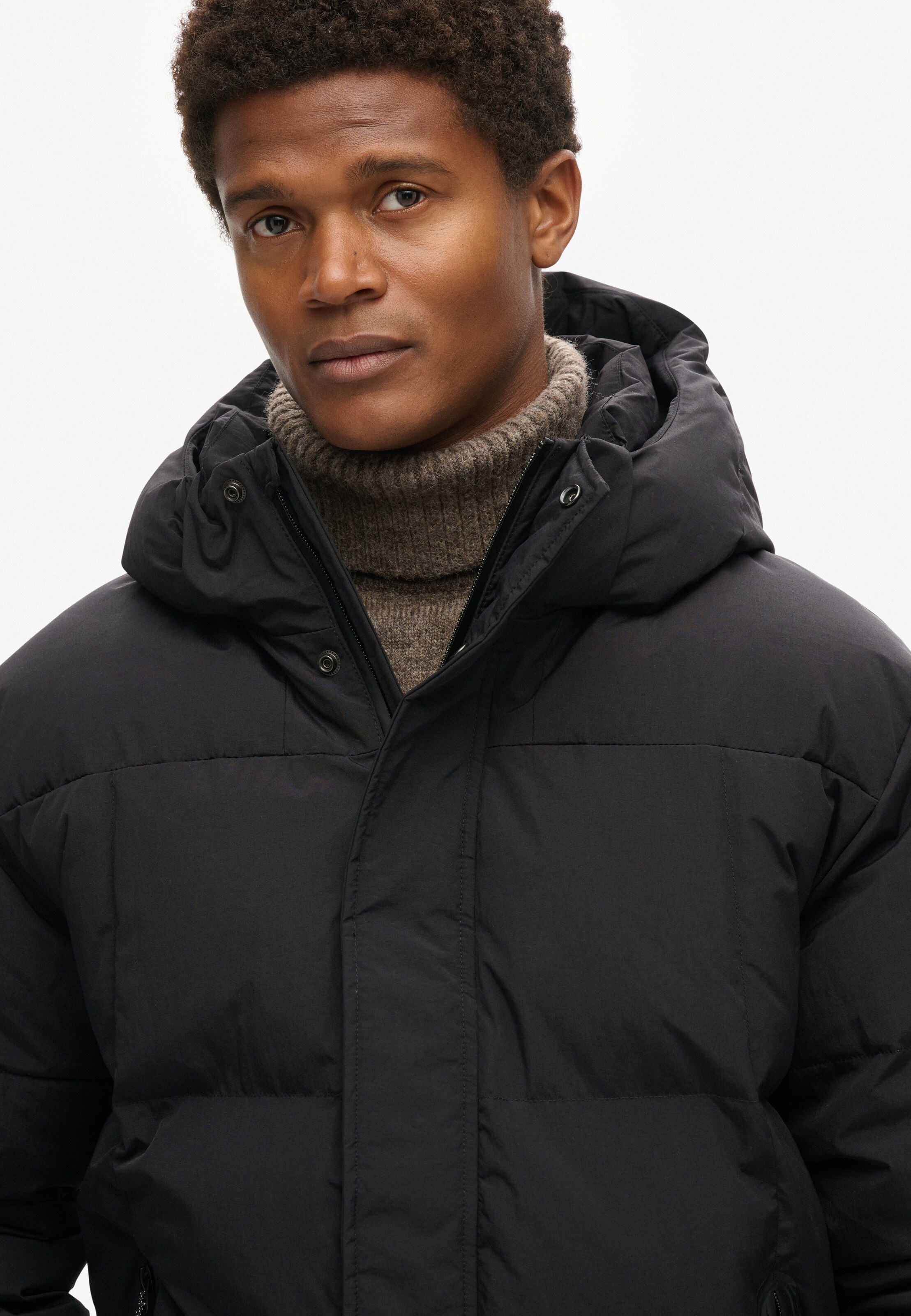 Superdry Winterjas in Zwart