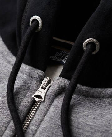 Superdry Sweatjacke 'Essential' in Grau