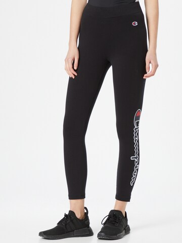 Champion Authentic Athletic Apparel Skinny Leggings in Schwarz: predná strana