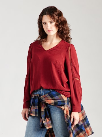Vero Moda Curve - Blusa 'VMCALVA' en rojo: frente