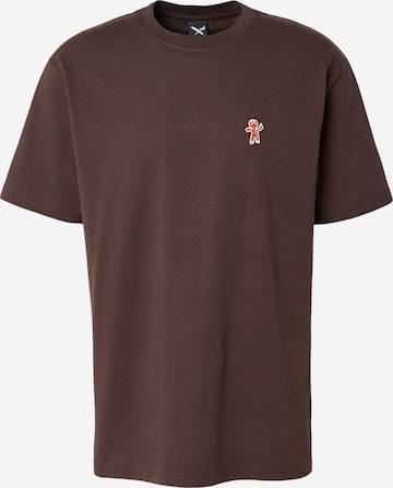 Iriedaily - Camiseta 'Cookieman' en marrón: frente