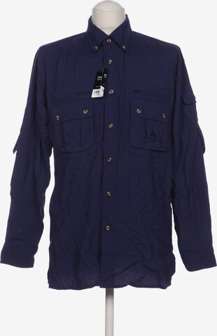 VAUDE Button Up Shirt in S in Blue: front