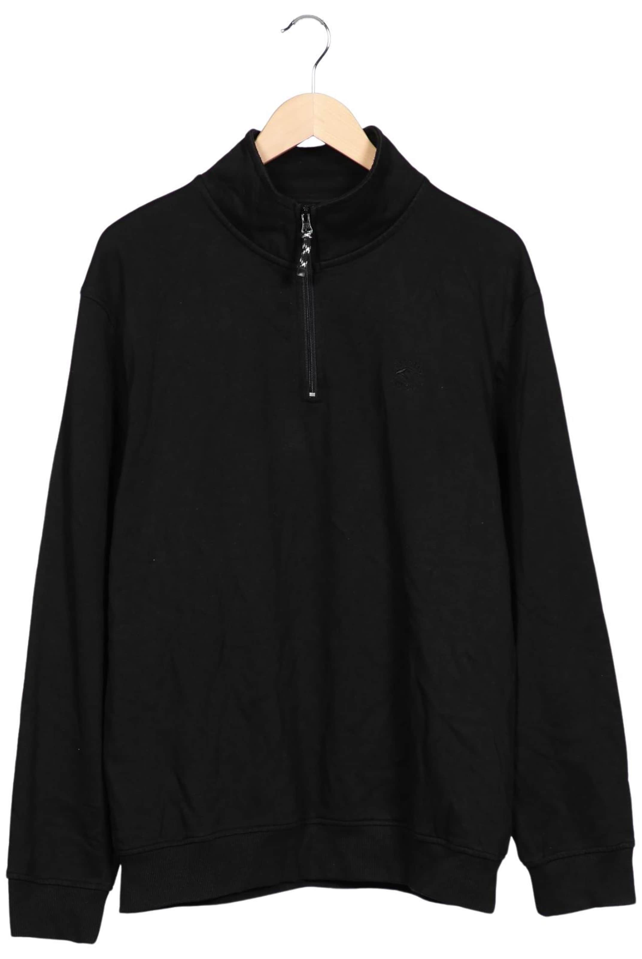 INDICODE JEANS Sweatshirt & Zip-Up Hoodie in XXL in Black: front