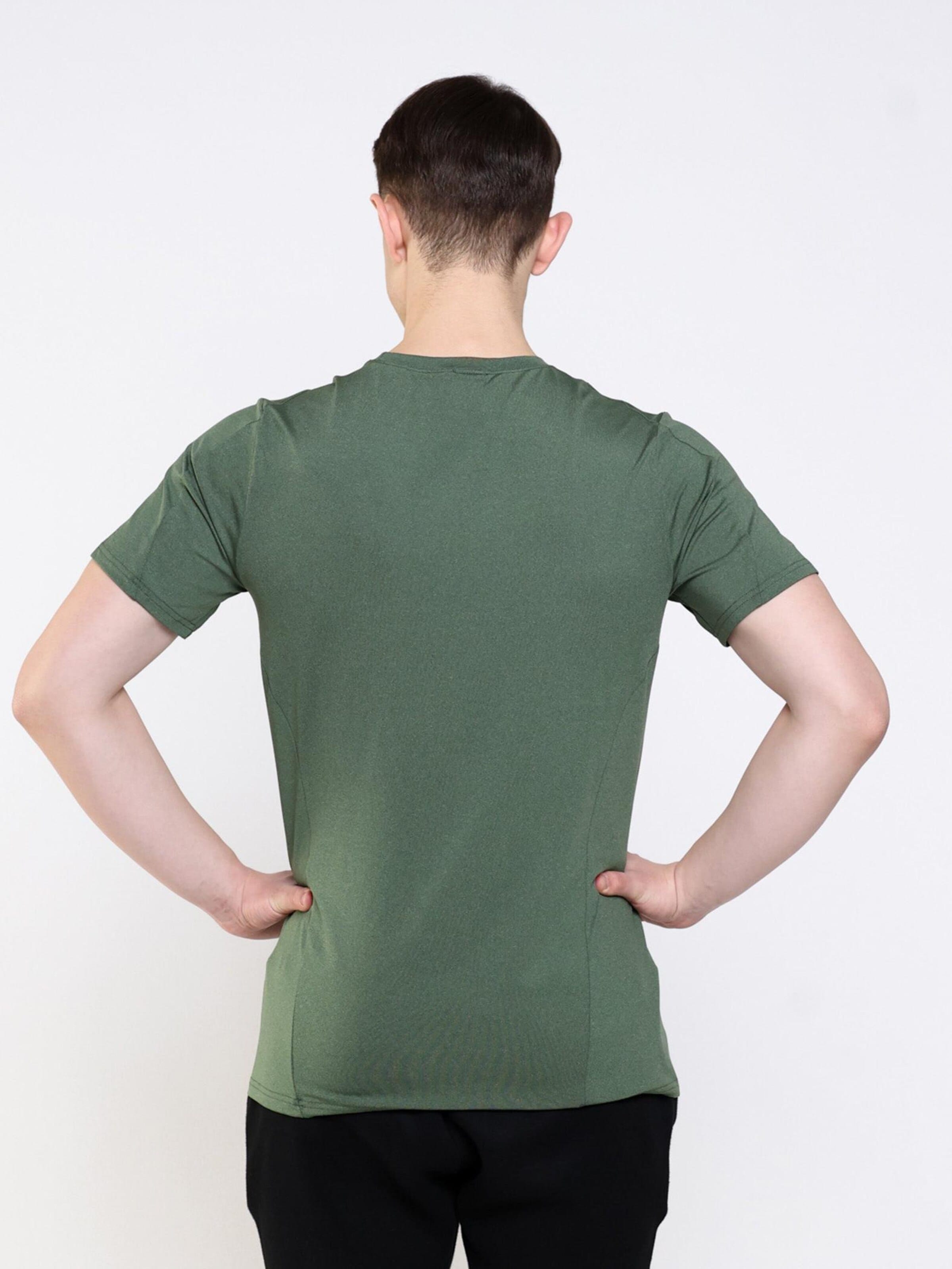 neverover Funkční tričko 'Men's Essential Elastic T-shirt' – zelená