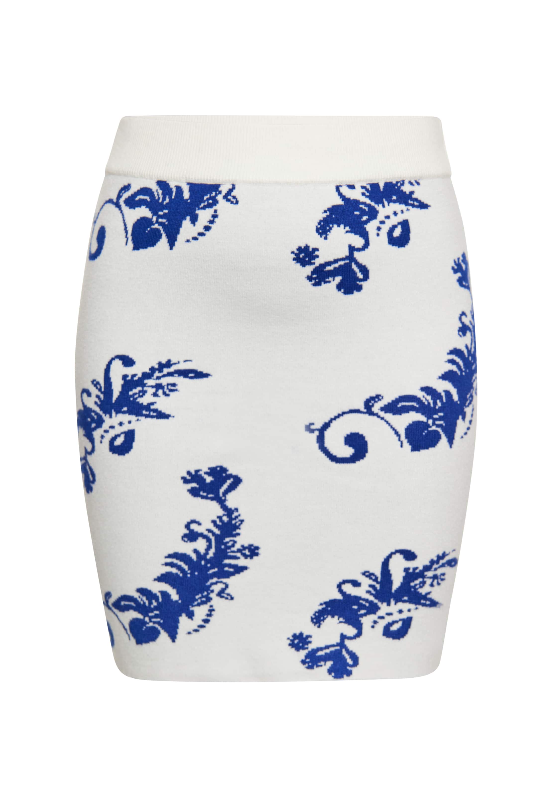 Fustă de la IZIA pe alb: față