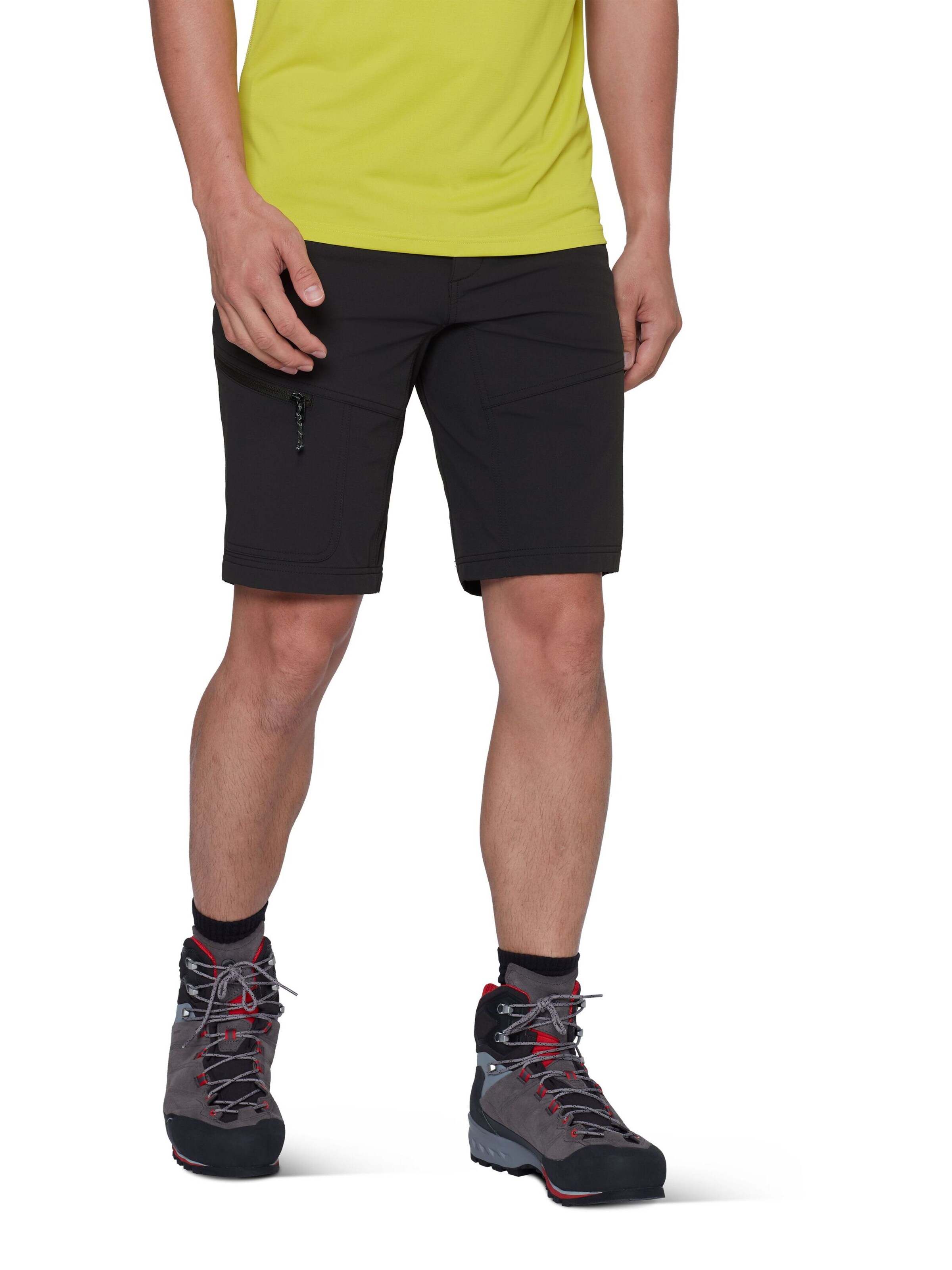 MAMMUT Regular Outdoorhose in Schwarz: Vorderseite