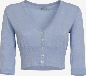 Influencer Knit cardigan 'Lurex' in Blue: front