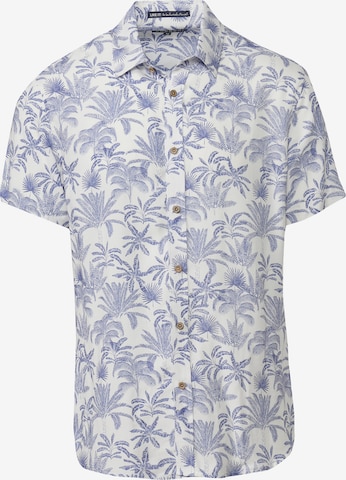 Coupe regular Chemise KOROSHI en bleu : devant