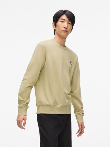 Karl Lagerfeld Суичър 'Ikon' в бежово: отпред