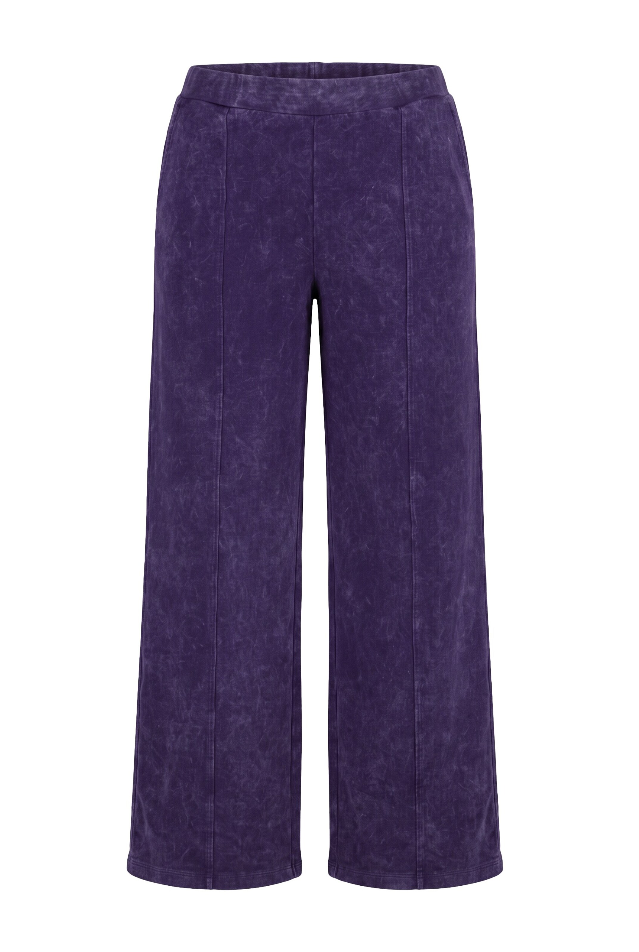 MIAMODA Wide Leg Hose in Lila: Vorderseite