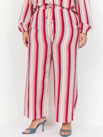 Loosefit Pantalon 'Adina' Wasabi Concept en rouge : devant