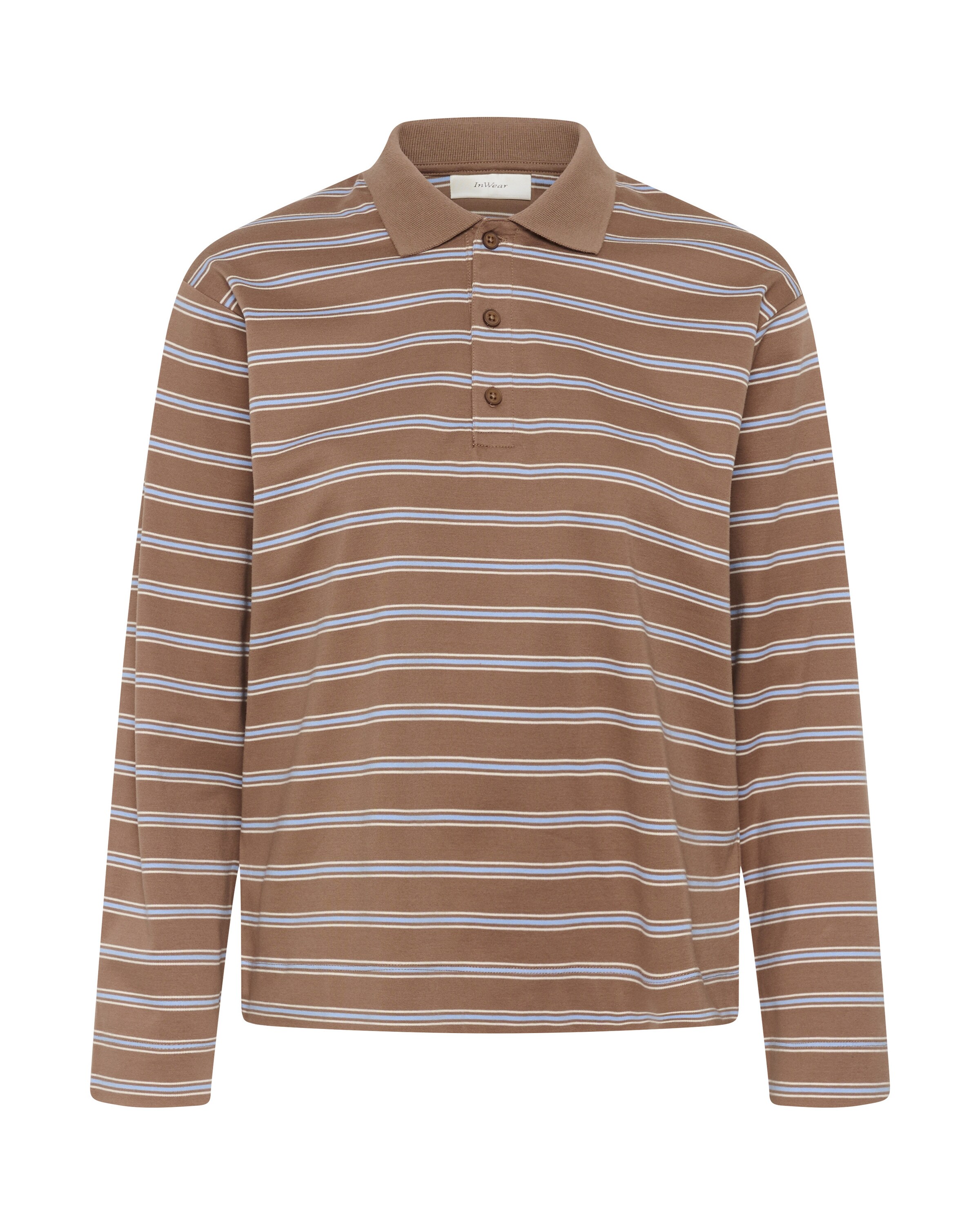 InWear Shirts i L i lyseblå / choko, Produktvisning