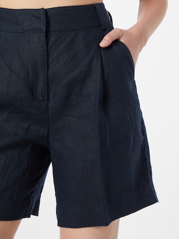 Sisley Свободный крой Плиссированные брюки в Синий