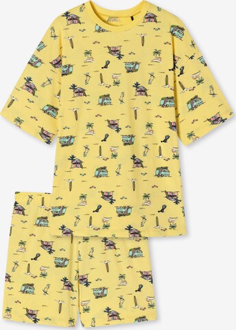 Pyjama 'Ocean Flow' SCHIESSER en jaune : devant