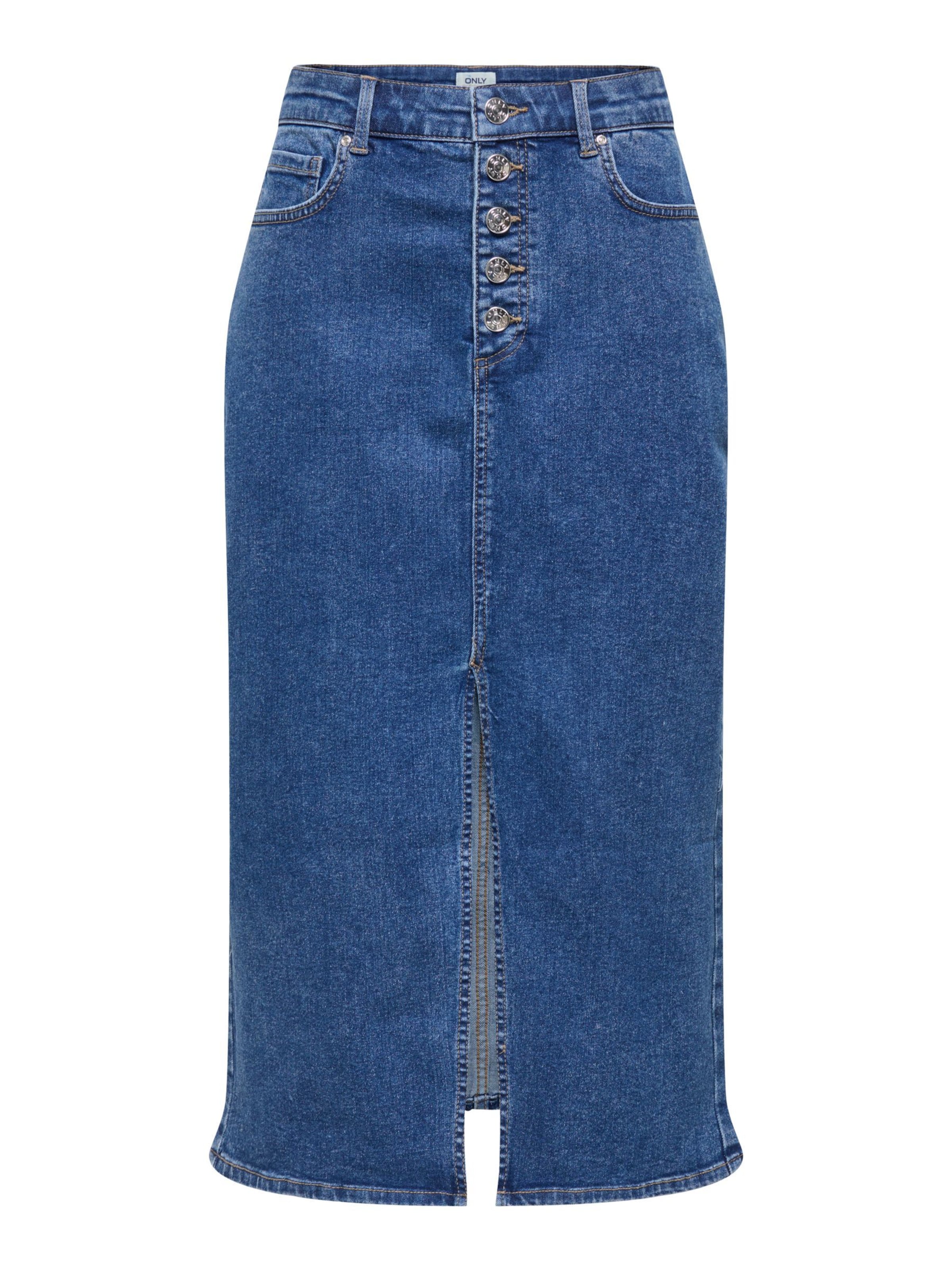 Jupe 'ONLSilja' ONLY en bleu : devant