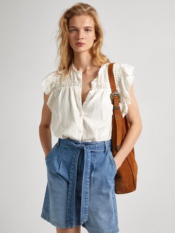 Pepe Jeans Blouse 'DAKOTA' in Wit: voorkant