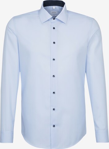 Chemise business ' Slim ' SEIDENSTICKER en bleu : devant