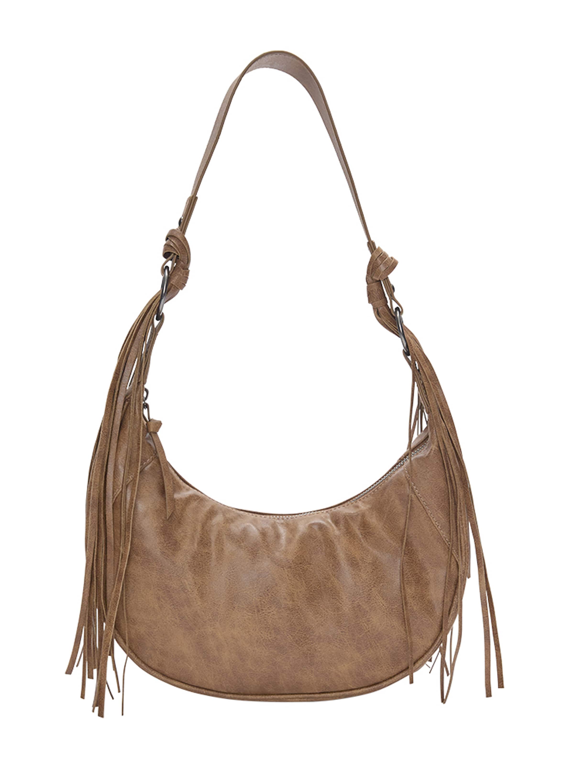 Pull&Bear Skuldertaske i brun: forside