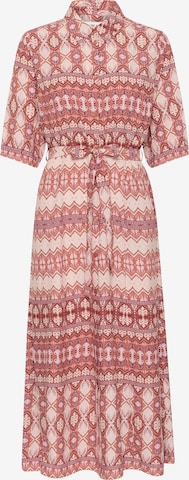 Cream Shirt dress 'Tiah' in Pink: front