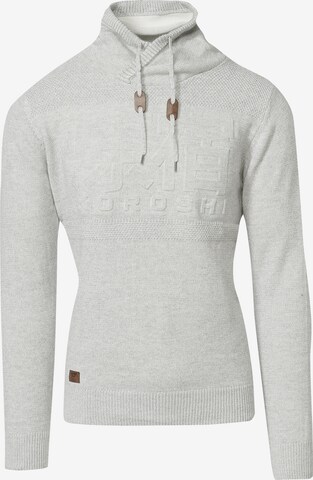 Pull-over 'Punto' KOROSHI en gris : devant