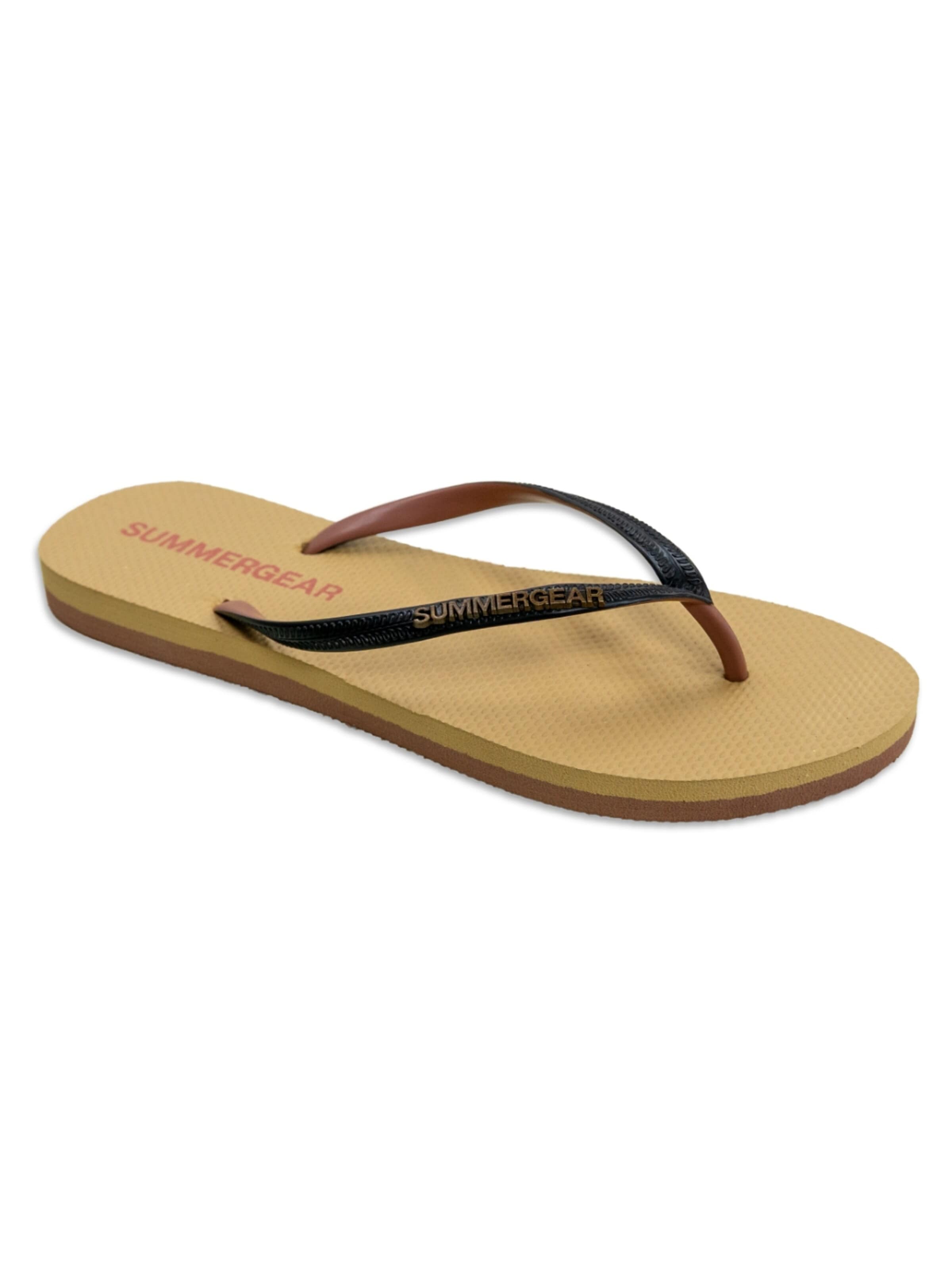 SummerGear Teenslipper 'Slim Fit' in Zwart: voorkant