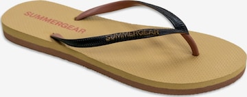 SummerGear Teenslipper 'Slim Fit' in Zwart: voorkant