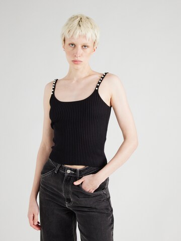 ONLY Knitted Top 'LAVI' in Black: front