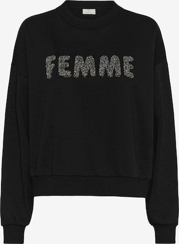 Kaffe Sweatshirt 'Alise ' in Zwart: voorkant