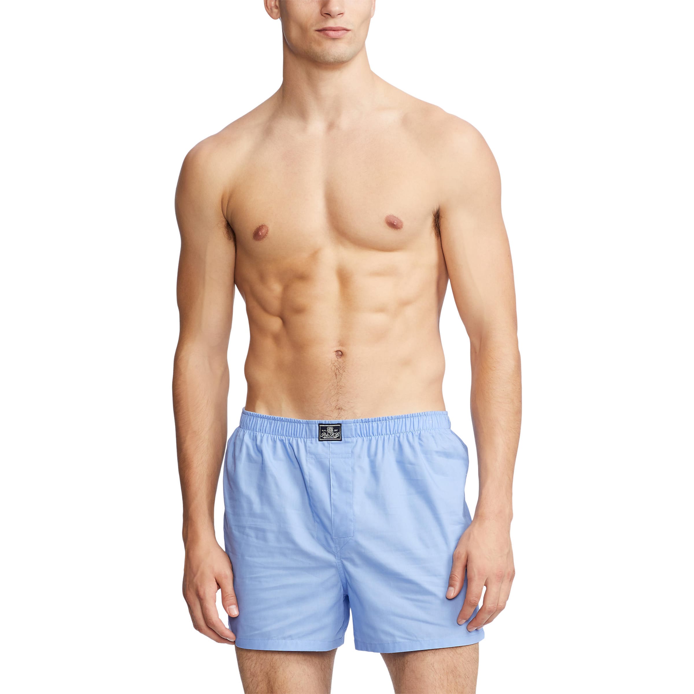 Polo Ralph Lauren - Boxers 'Open' em azul: frente