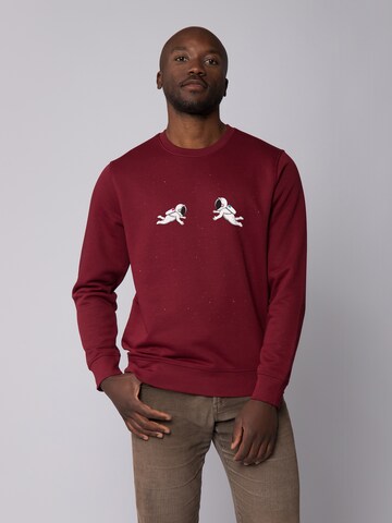 Watapparel Sweatshirt 'Space love' in Red: front