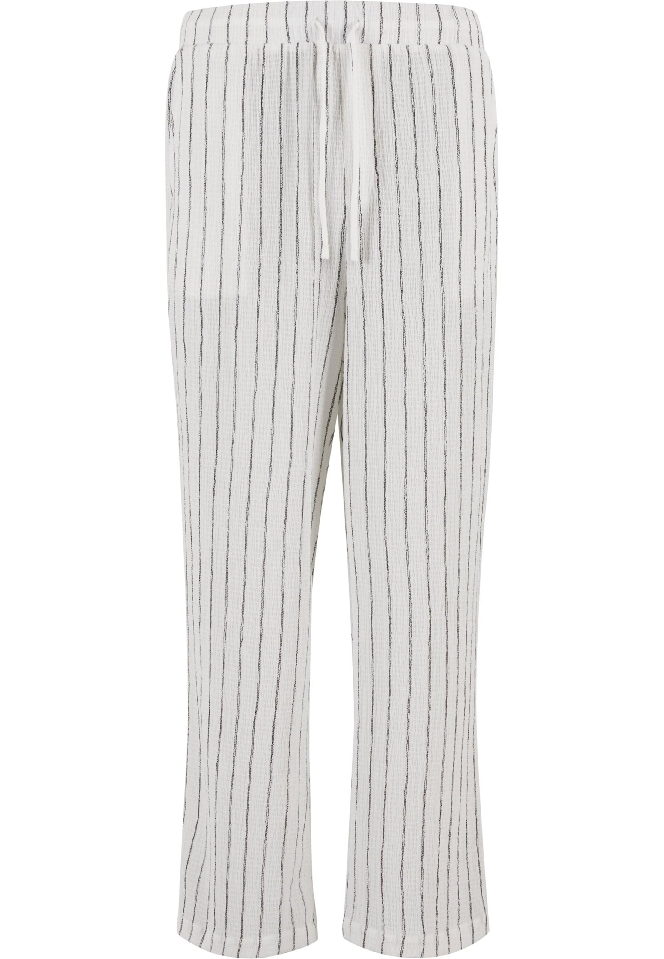 Urban Classics Kalhoty – bílá: přední strana