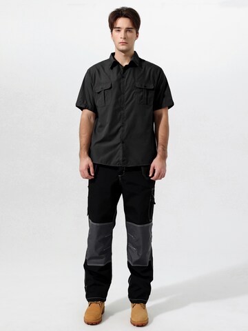 YOUTHUP Comfort Fit Hemd 'Berchtesgaden'‌‌‌‌ in Schwarz