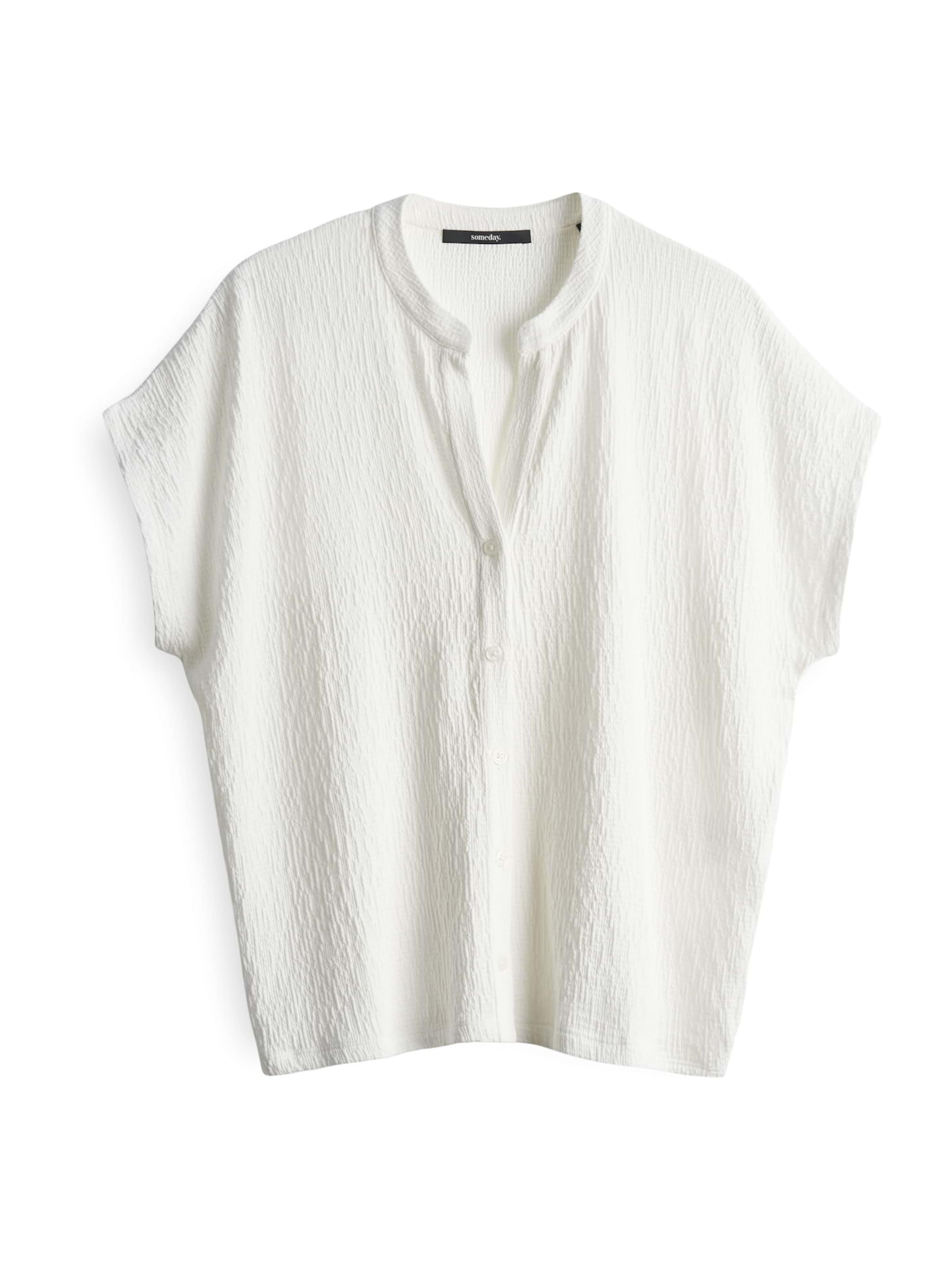 Someday Blouse 'Kedora' in Wit: voorkant