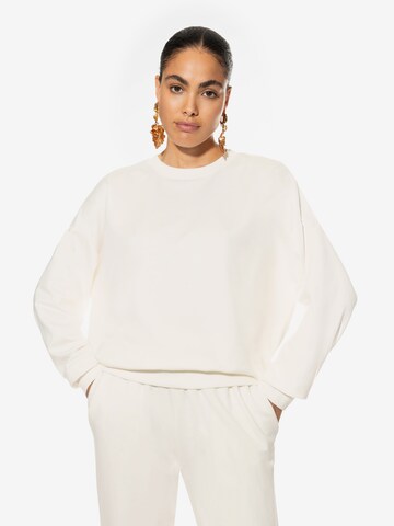 Mey Sweatshirt 'Rose' in Weiß