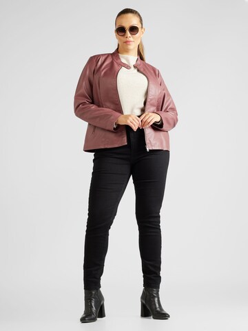 ONLY Carmakoma Between-Season Jacket 'NEW MELISA' in Pink