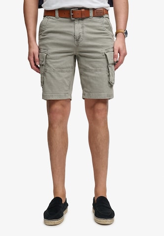 Superdry & Co Loosefit Cargobroek in Groen: voorkant