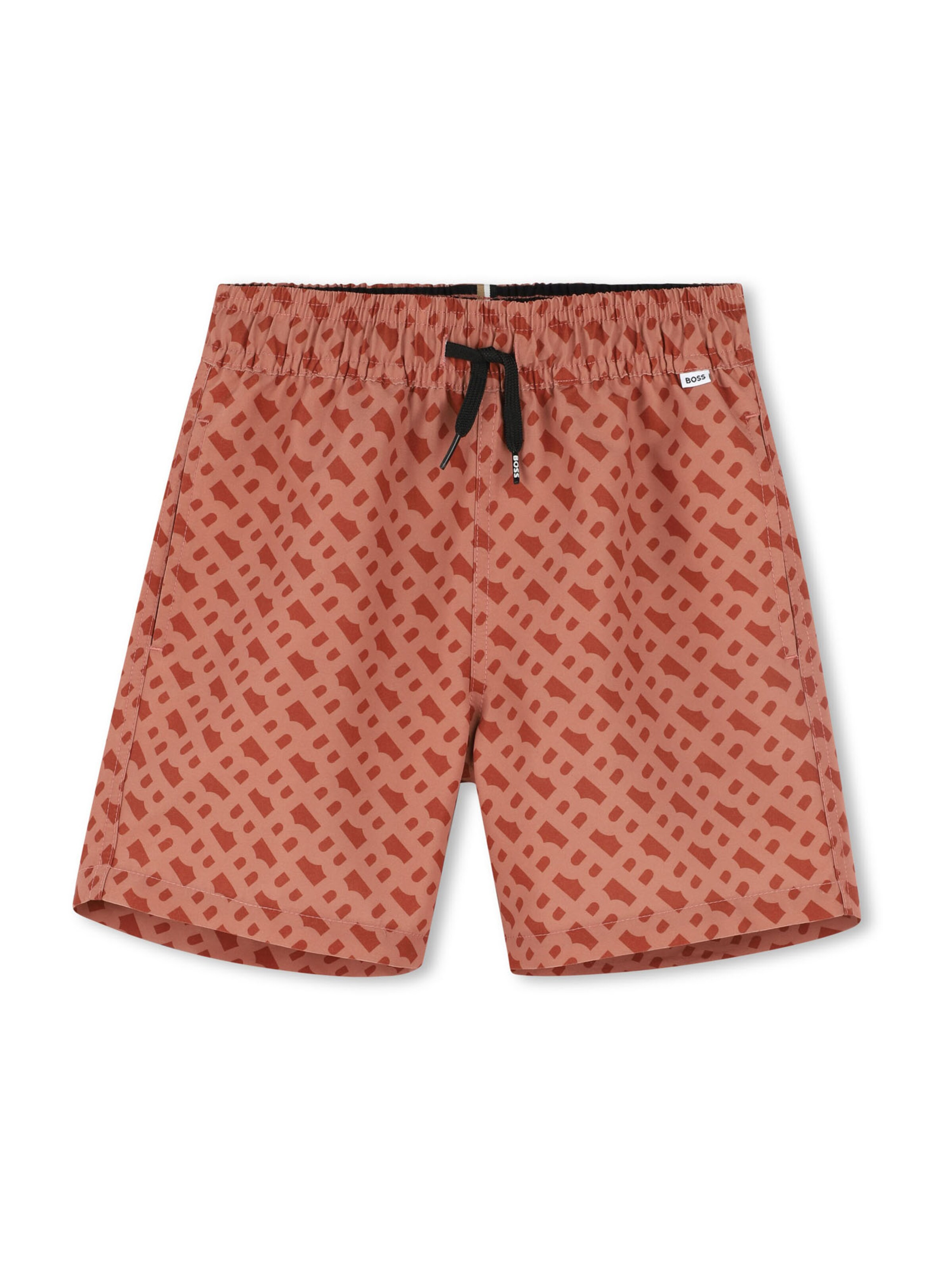 BOSS Plavecké šortky – hnědá: přední strana