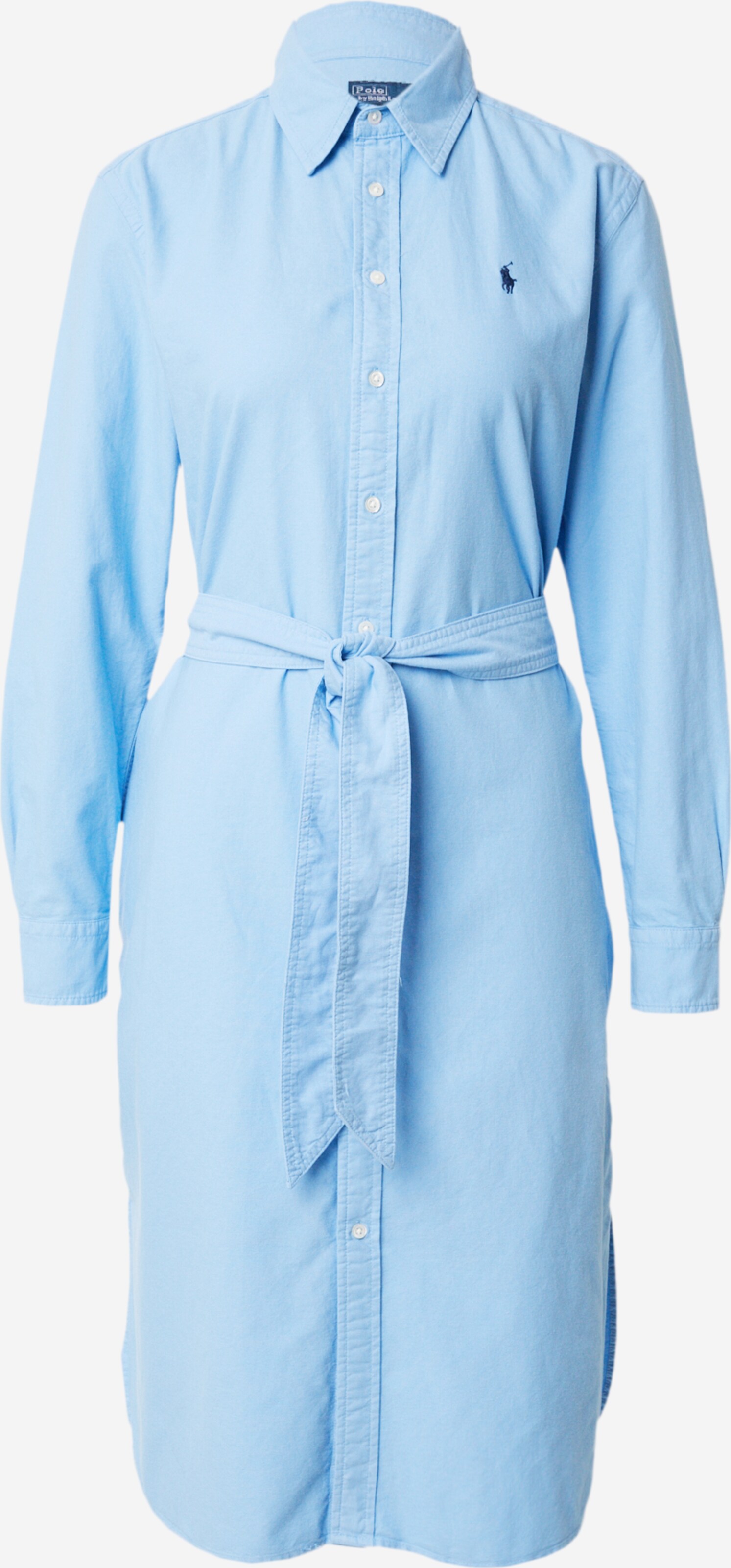 Ralph lauren blue shirt dress deals