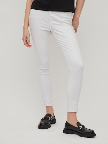 VILA Skinny Jeans in Wit: voorkant