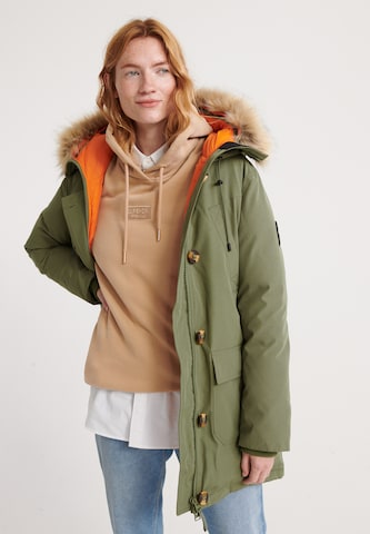 Superdry Winter Parka 'Rookie' in Green: front