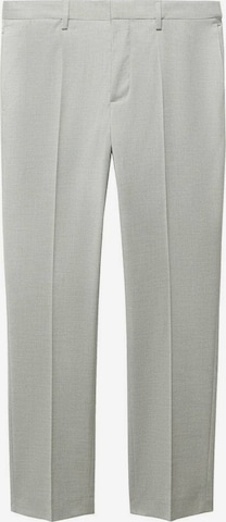 MANGO MAN Regular Pleat-Front Pants 'Paris' in Grey: front