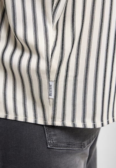 MUSTANG Bluse ' Style Ruby ' in schwarz / offwhite, Produktansicht