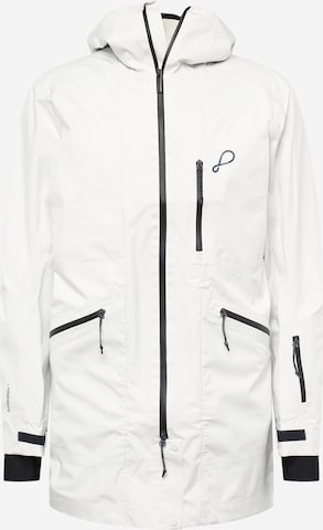 PYUA Zunanja jakna | bela barva: sprednja stran