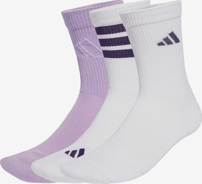 Sportinės kojinės 'Logo 3 Pairs' iš ADIDAS SPORTSWEAR, spalva – orchidėjų spalva / tamsiai violetinė / balta, Prekių apžvalga