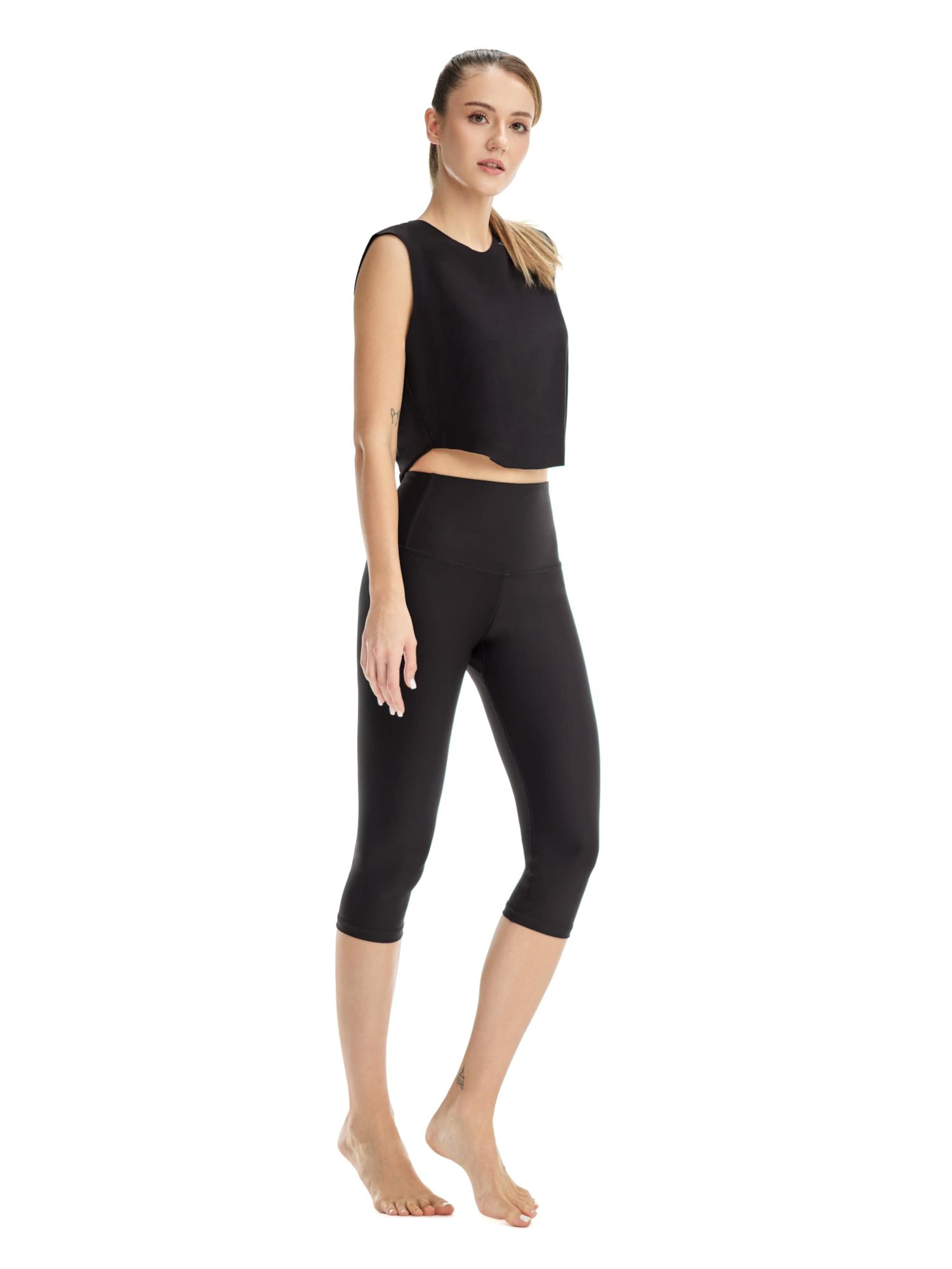 melns Winshape Šaurs Sporta bikses 'HWL217C'